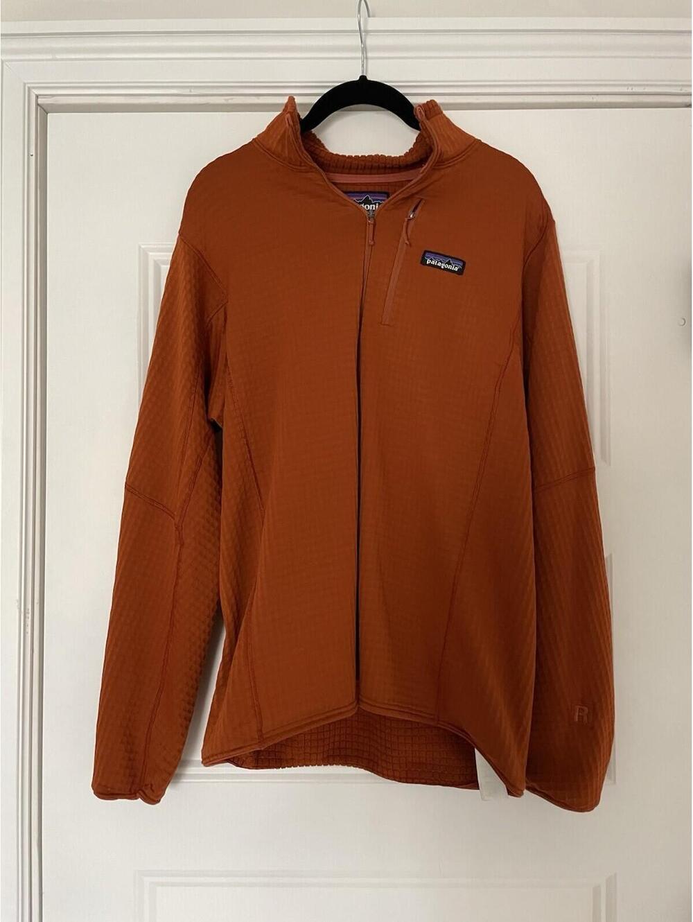Patagonia Men's R1 Fleece Pullover Large Orange